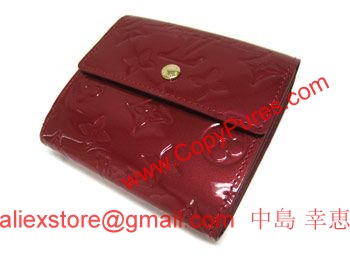LOUISVUITTON　ルイ・ヴィトン　ヴェルニ　LV　財布　Wホック　ポルトフォイユ・エリーズ　ポムダムール　M93529